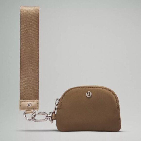 RARE! NWT Lululemon Dual Pouch Wristlet *Unisex - Allspice/Trench - Picture 9 of 11